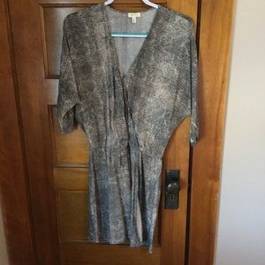 Soft Joie Snakeskin Print Wrap Dress